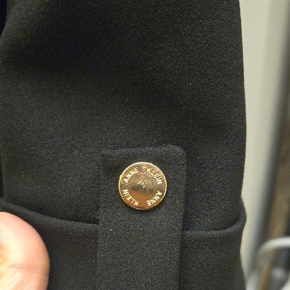 Anne Klein Black Blazer with Gold Accents - Picture 3 of 4